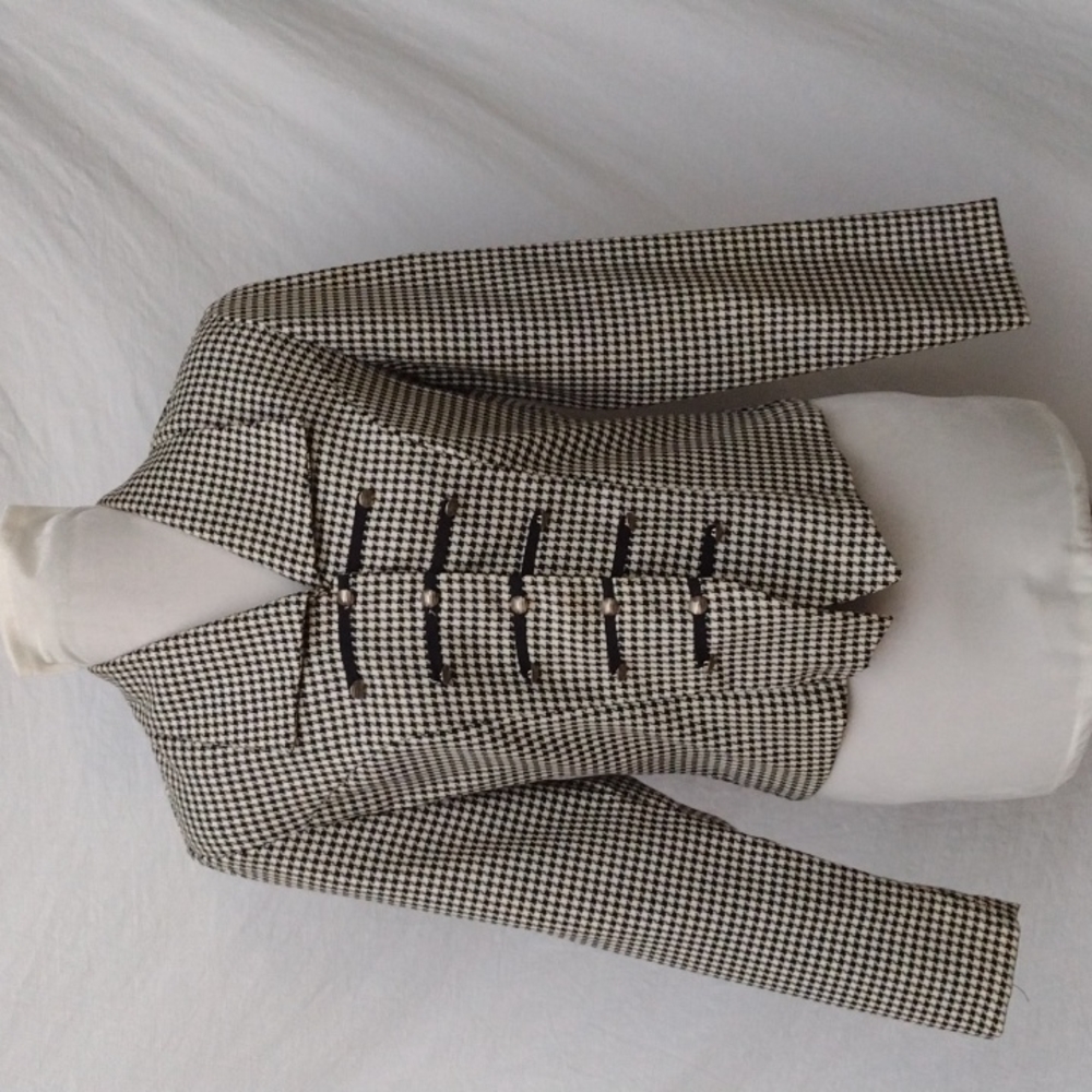 VTG Facets by Mirrors Houndstooth Braided Jacket - 6